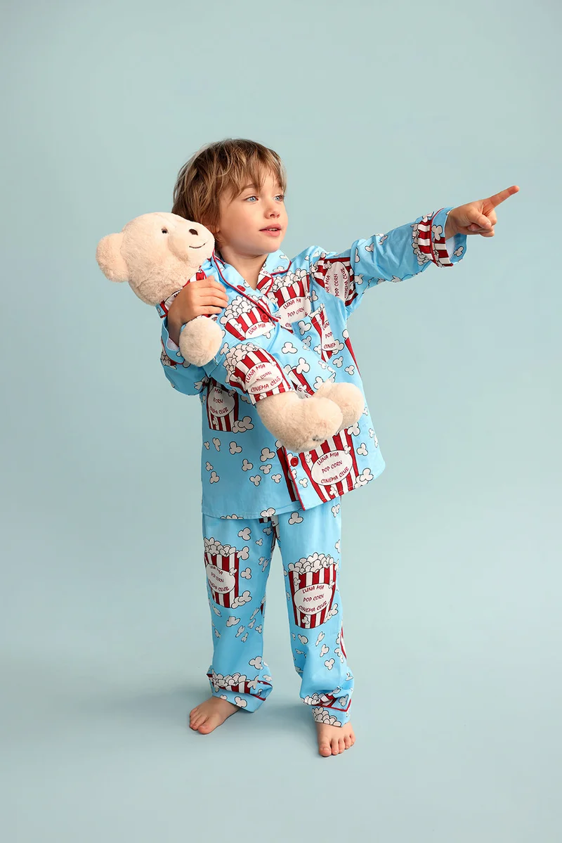 Luna Mia 'Pop' Joy Pyjama Set With Matching Teddy Bear
