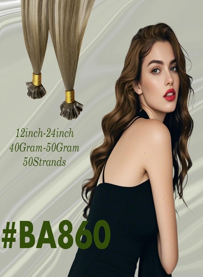 رونتشر وصلات شعر RUNATURE أومبري يو تيب، شعر بشري، 22 بوصة، 50 غرام، 50S #Ba8/60 - Image 3