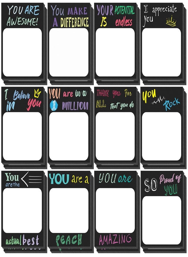Spakon 24 Pcs Inspirational Sticky Notepad Bulk Teacher Appreciation Gift Mini Pocket Motivational Positive Notebook for Back to School Office Coworker Travel Supplies, 30 Sheets Each (Fresh Style) - Image 1
