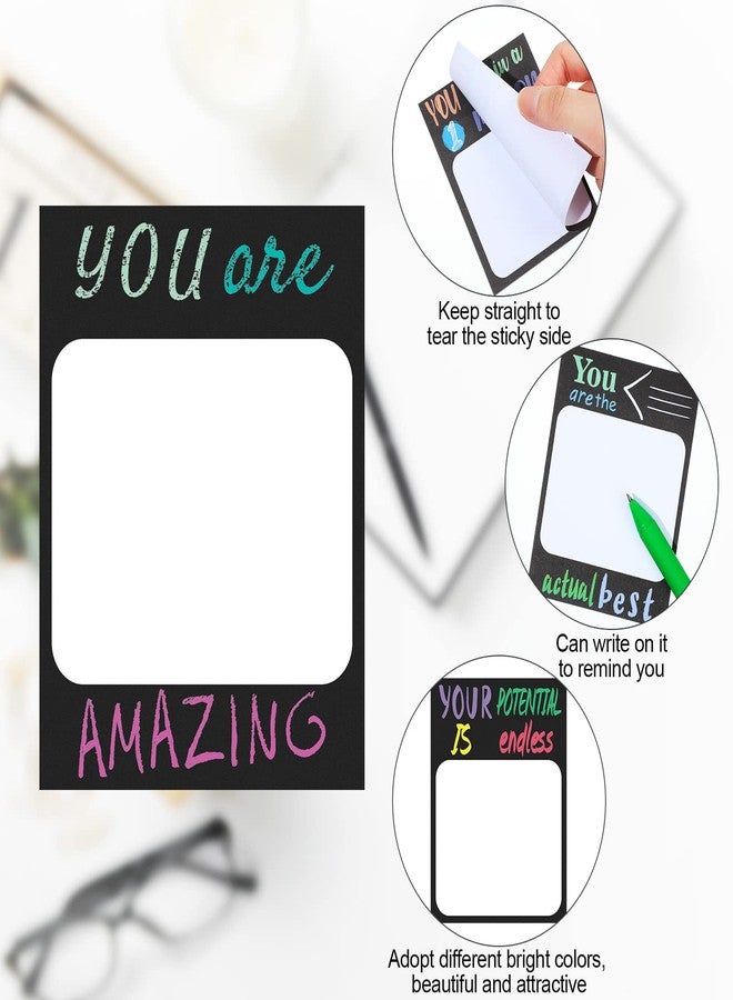 Spakon 24 Pcs Inspirational Sticky Notepad Bulk Teacher Appreciation Gift Mini Pocket Motivational Positive Notebook for Back to School Office Coworker Travel Supplies, 30 Sheets Each (Fresh Style) - Image 3