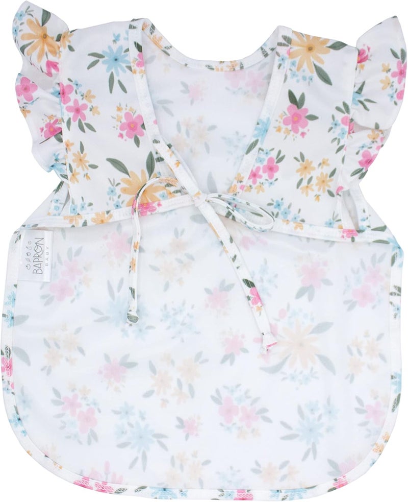 BapronBaby Flutter Pastel Floral Bib - Image 3