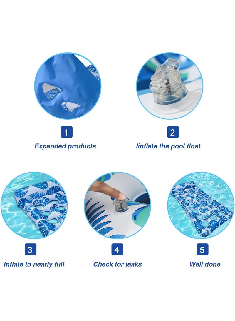 Y&D PVC Inflatable Foldable Water Recliner Floating Bed - Image 3