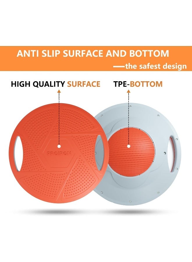 PROIRON Balance Board, Round Balance Trainer Board Wobble Board Exercise Balance Stability Trainer Portable Core Training Board with 360 Rotation for Stability Training, Full Body Exercises - Image 2