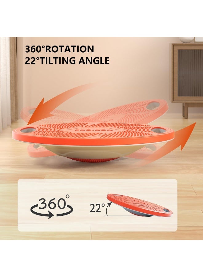 PROIRON Balance Board, Round Balance Trainer Board Wobble Board Exercise Balance Stability Trainer Portable Core Training Board with 360 Rotation for Stability Training, Full Body Exercises - Image 5