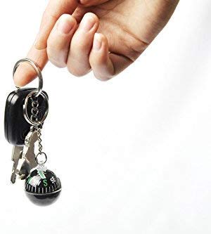 AceCamp Ace Camp Munkees Ball Compass Keychain, Small Useful Outdoor Tool Gift, Hiking Key Ring, Camping, Backpacking, Portable Survival Gadget, Explore, Kids Navigation Equipment, Direction, Mini - Image 5