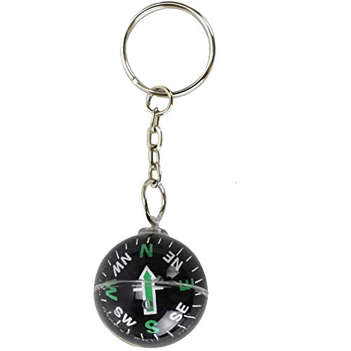 AceCamp Ace Camp Munkees Ball Compass Keychain, Small Useful Outdoor Tool Gift, Hiking Key Ring, Camping, Backpacking, Portable Survival Gadget, Explore, Kids Navigation Equipment, Direction, Mini - Image 2