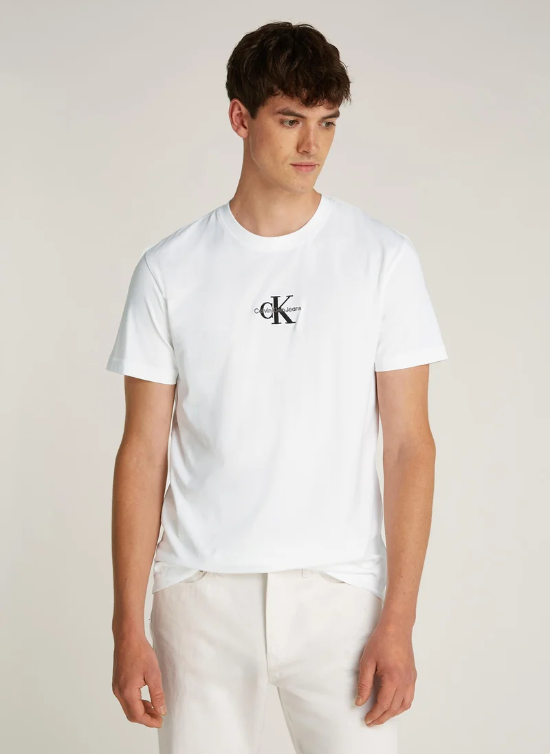 Calvin Klein Jeans Logo Print Crew Neck T-Shirt