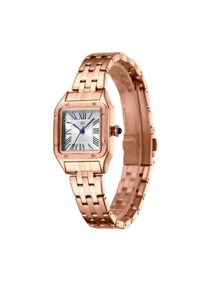 KENNETH SCOTT Women's Stainless Steel Analog Watch K25512-RBKW - 23.5 mm