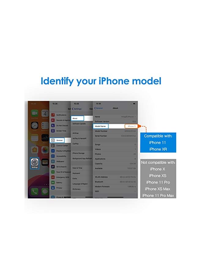Jetech Privacy Screen Protector For Iphone 11 And Iphone Xr 6.1-Inch, Anti Spy Tempered Glass Film, 2-Pack  - Image 2
