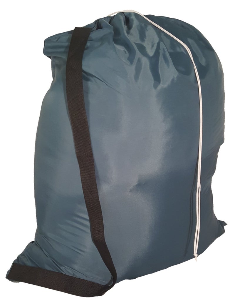 Owen Sewn Owen Sewn Heavy Duty 40inx50in Nylon Laundry Bag with Strap  Navy Blue 