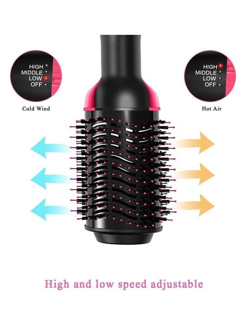 Hot Air Brush 3 In 1 One Step Hair Dryer And Styler Volumizer For Straightening, Curling, Salon Negative Ion Ceramic Blow Dryer Brush For All Hair Types - Image 4