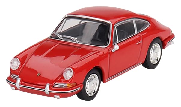 Mini GT Models True Scale Miniatures Model Car Compatible with 1963 Porsche 901 Signal Red Limited Edition 1/64 Diecast Model Car MGT00695 - Image 4