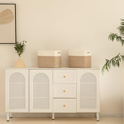 OIAHOMY Storage baskets for Shelf, Toy Storage Basket, Collapsible Storage Bins, Blanket Basket Living Room, Closet Storage for Bedroom, 15 x 9.8 x 11.8 Inches-Pack of 2-Brown, FSB-H-P-02 - Image 5