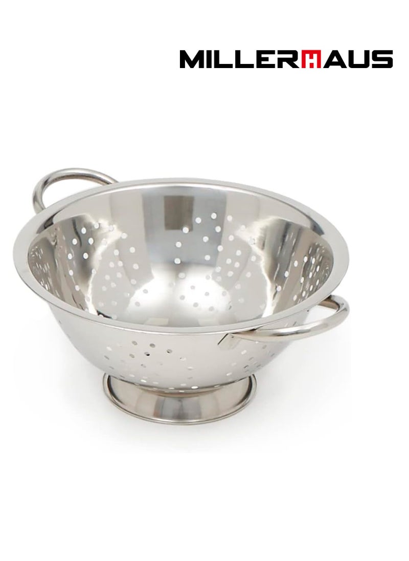 MILLERHAUS - Millerhaus Deep Colander 20 cm - Stainless Steel - Image 1