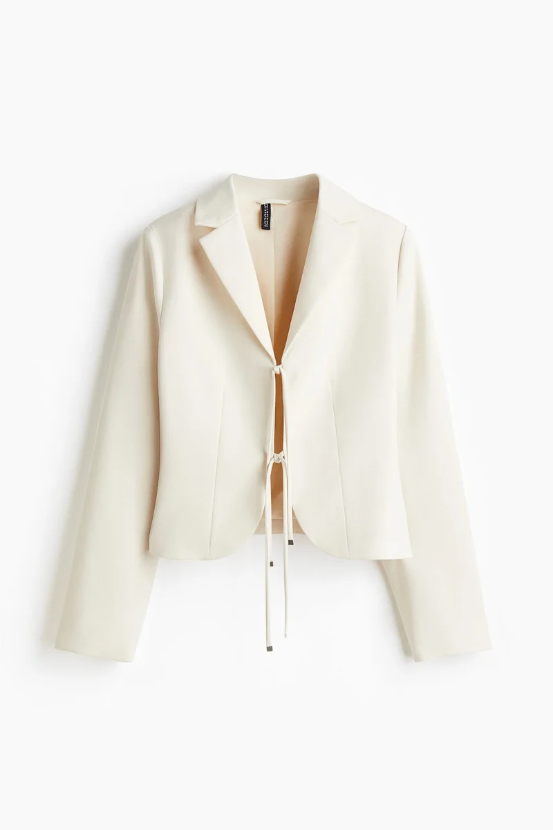 H&M Tie-front blazer