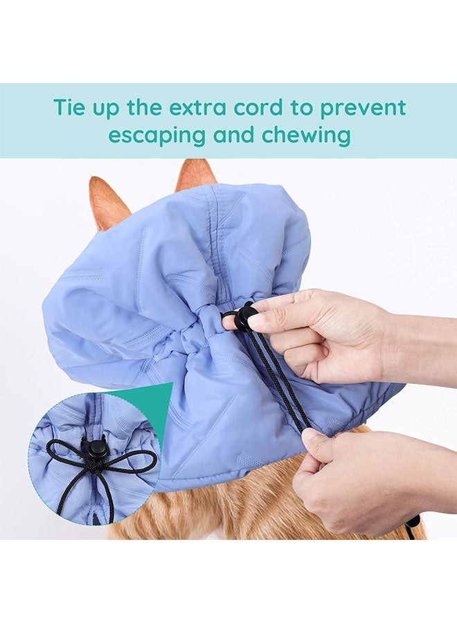CGSYJ Cat Recovery Collar, Soft Adjustable Cat Cone Alternative, Lightweight Waterproof Fasteners Collars for Cats Kittens Puppies, After Surgery Stop Licking and Daily Use (Neck girt 6.3"-9.1")  - Image 4