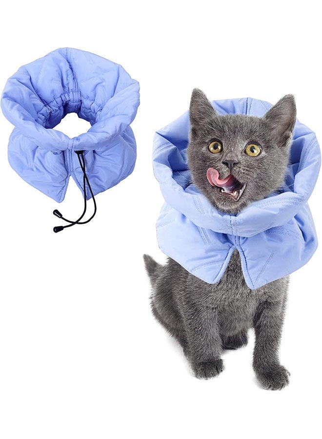 CGSYJ Cat Recovery Collar, Soft Adjustable Cat Cone Alternative, Lightweight Waterproof Fasteners Collars for Cats Kittens Puppies, After Surgery Stop Licking and Daily Use (Neck girt 6.3"-9.1")  - Image 1