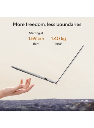 Vivobook 15 Laptop With 14-Inch Display,RYZEN AI 5/16GB/512GB PCIE G4 SSD/AMD UMA/Windows 11 Home Cool Silver - view 2