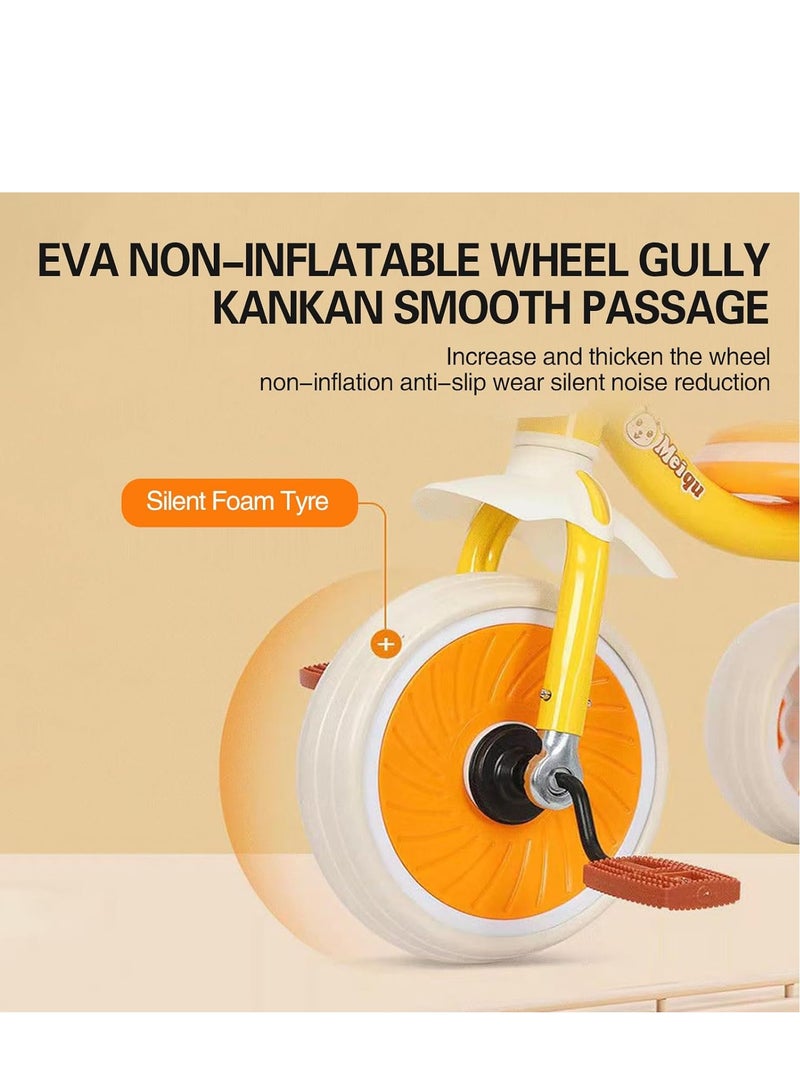 Kids Tricycles, Toddler Trike with Pedals, with Music and Lights, Durable Wheels and Comfortable Seat, Toddler Tricycles for 2-6 Year Olds Toys for Boy and Girl Gifts - Image 4