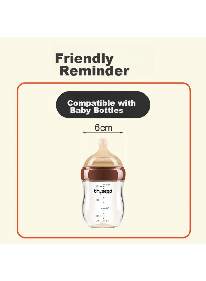 Shixi Newborn Anti-colic Glass Ppsu Bottle, Special Nipple For 3-7 Months - Image 3