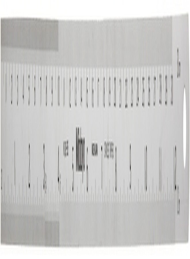 Mitutoyo 182-305, 12"/300mm Semi-Flexible Rule, (1/16", 1/32", 1/64", 1mm, 1/2mm), 5/8" Wide, Satin Chrome Finish Tempered Stainless Steel