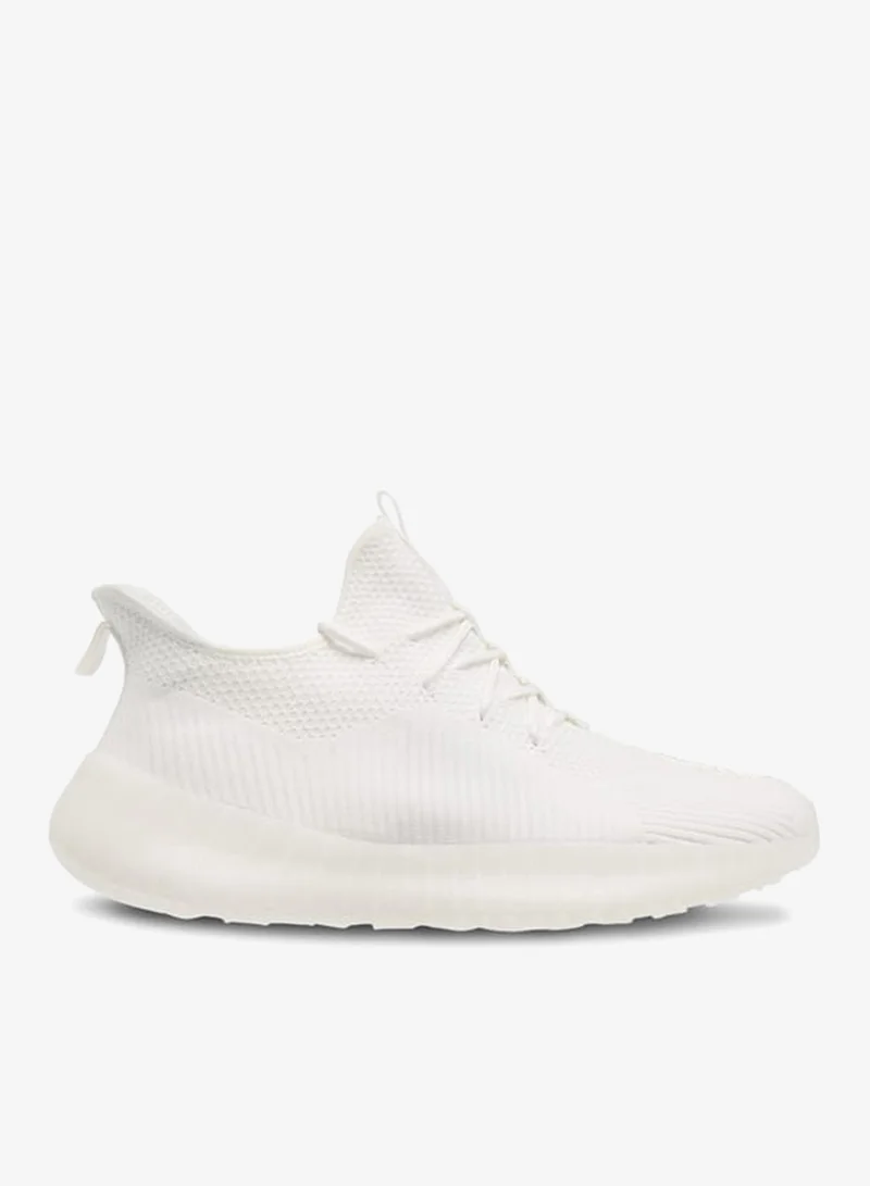 Men by Shoexpress Mesh Lace-Up Sneakers with Pull Tabs