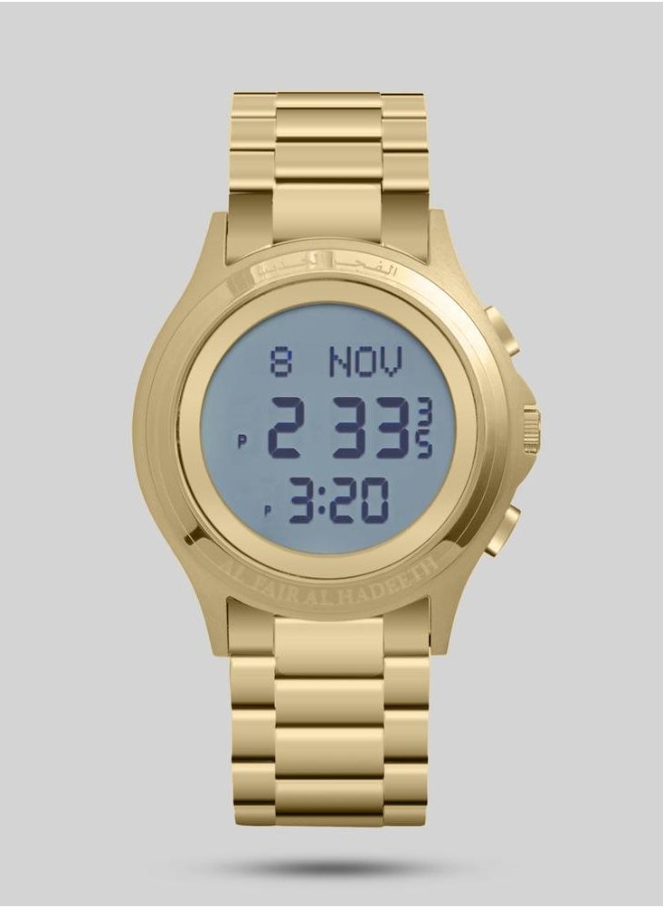 Al Fajr Al Hadeeth Al Fajr Modern Watch, Medium Gold Round Stainless Steel, Model AL272G 
