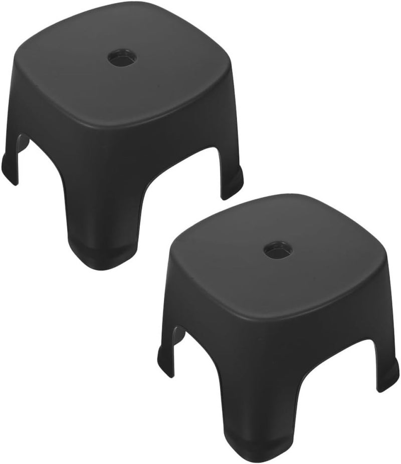 2pcs Bathroom Toilet Step Stool and Adults, Plastic Footstool with Non-Slip Surface and Daily Bathroom Use - Image 1