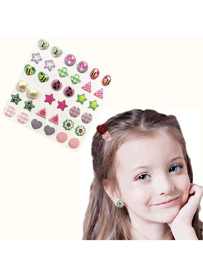 Augsun 240 Piece Sticker Earrings 3D Gems Sticker Girls Sticker Earrings Selfadhesive Glitter Craft Crystal Stickers  - Image 4