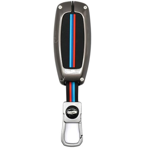 KMH Metal Car Key Cover Compatible with Maruti Suzuki Baleno, Ignis, S-Cross, Ciaz, Grand Vitara, Brezza, Swift, Ertiga, Ritz Smart Keycover with Keychain 2 Button Key Shell Case Holder Protector - Image 3