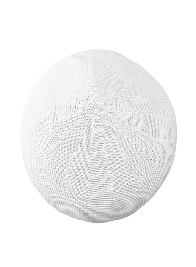 ZARSIO Summer French Beret Breathable Thin Beret Hat Solid Color Beanie for Women Lady (US, Numeric, 7 1/8, 7 1/4, White) - Image 1