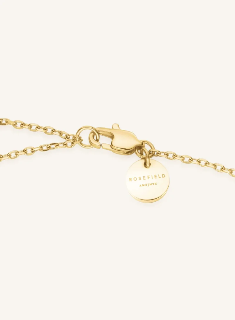 Rosefield  Pearl Crystals Pendant Necklace, Gold Plated for Women | Best Price UAE