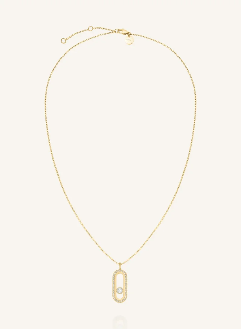 Rosefield  Pearl Crystals Pendant Necklace, Gold Plated for Women | Best Price UAE