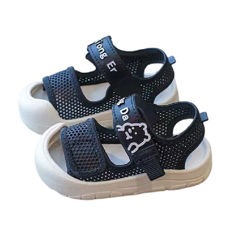 Children's sandals comfortable soft-soled mesh breathable non-slip toddler shoes (size 15 (inner length 11.5cm) - Image 1