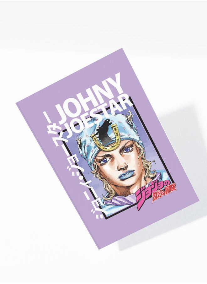 LIT - JoJo's Bizarre Adventure A5 Notebook JoJo's Bizarre Adventure A5 Size Soft Bind Notebook Tusk Soft Bind Notebook Johnny Joestar Jonathan Joestar-Anime - Image 1