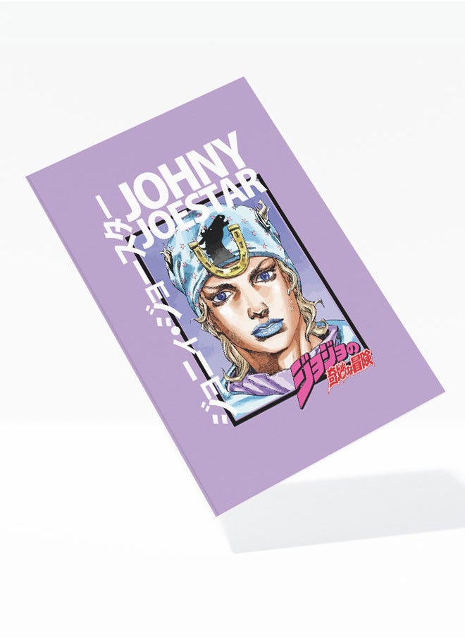 LIT - JoJo's Bizarre Adventure A5 Notebook JoJo's Bizarre Adventure A5 Size Soft Bind Notebook Tusk Soft Bind Notebook Johnny Joestar Jonathan Joestar-Anime - Image 1