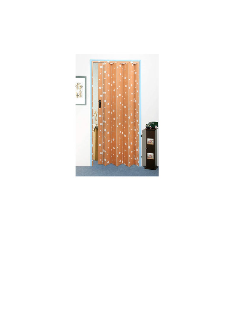 ROBUSTLINE Folding Door Sliding Peach Color with White Design - Image 2