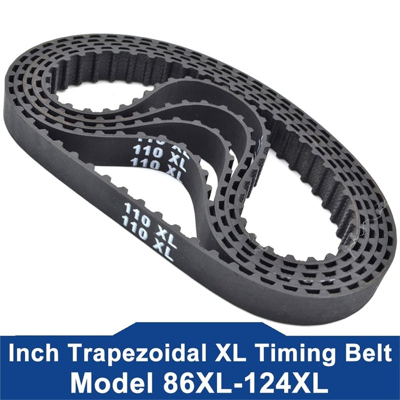XL Timing Belt Lp= 86 88 90 92 94 96 98 100 102 104 106 108 110 112 114 116 118 120 122 124 Width 6-38mm Rubber 5Pcs(122XL-(61 Teeth)) - Image 2