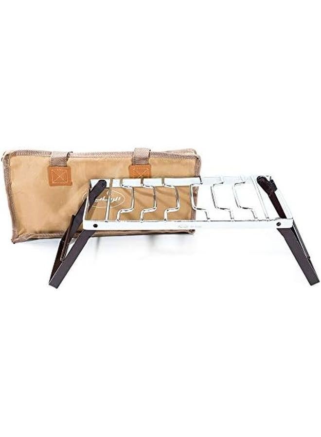 إسكدنيا شواية كامب فاير قابلة للطي مع حقيبة 30 × 15 سم - Image 4