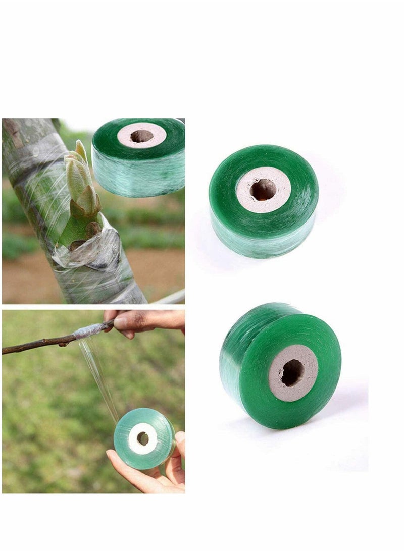 Generic Grafting Tape 4 PCS Grafting Tape, Stretchable Garden Grafting Tape Plants Repair Tapes Secateurs Engraft Branch Gardening Bind Belt for Floral Fruit Tree and Poly Budding Tape - Green  - Image 4