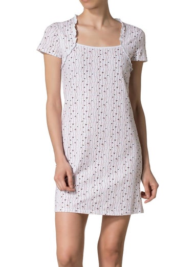 DoReMi Short Sleeve Patterned Nightgown  - Image 1
