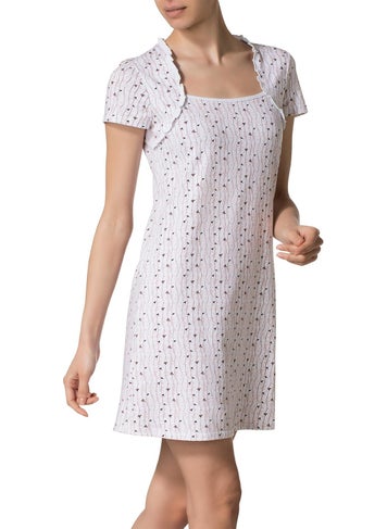 DoReMi Short Sleeve Patterned Nightgown  - Image 2