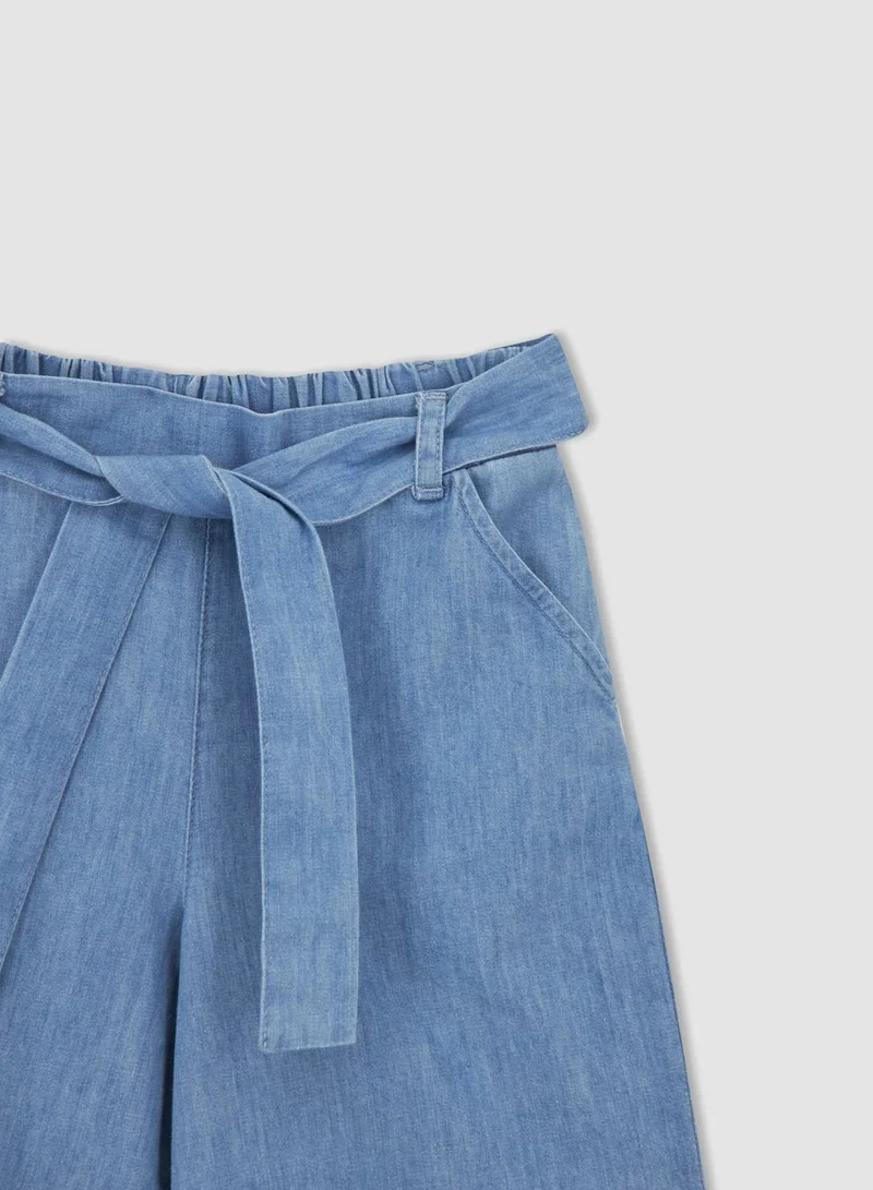 DeFacto Kids Wide Leg Tie Waist Trousers