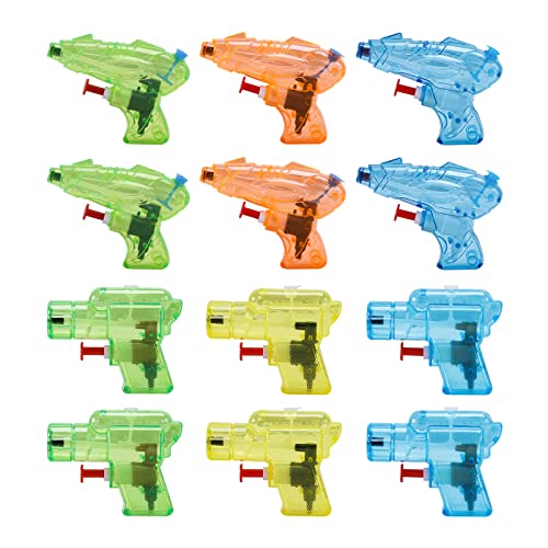 CLEVERZONE 12 Packs Water Gun for Kids Squirt Toys Outdoor Beach Swimming Pool Game Summer Party Favor - Image 1