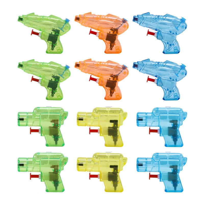 CLEVERZONE 12 Packs Water Gun for Kids Squirt Toys Outdoor Beach Swimming Pool Game Summer Party Favor - Image 4