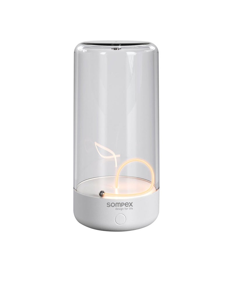 Sompex Pulse Compact Rechargeable Table Lamp | Sleek & Portable LED Light | IP54 (water-resistant) | Brightness memory function | Indoor & Outdoor Use | 3 warm light | 14.5 cm Height - White - Image 2