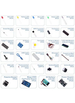 ELEGOO Mega R3 2560 Project Starter Kit Compatible With Arduino Ide Mega Including 16 Tutorials Cd  - Image 5