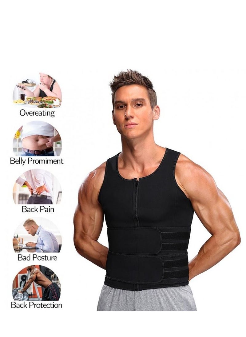Fstyle Neoprene Thermal Corset with Double Tape for Men and Women that Works to Burn Belly Fat  - Image 4