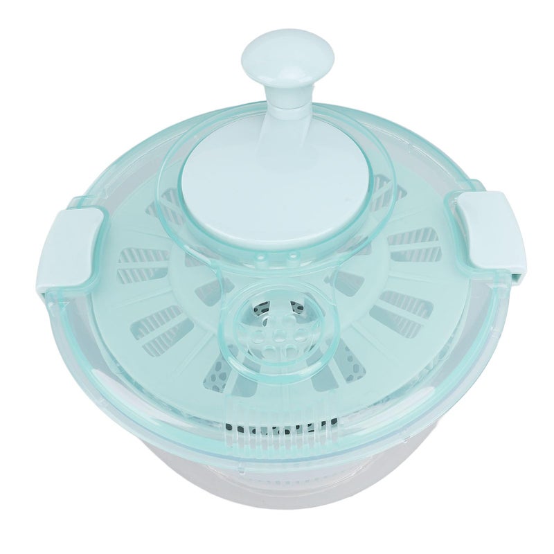 Lake Blue 5L One Handed Manual Salad Spinner Washer for Vegetables Fruit Lettuce - Image 3