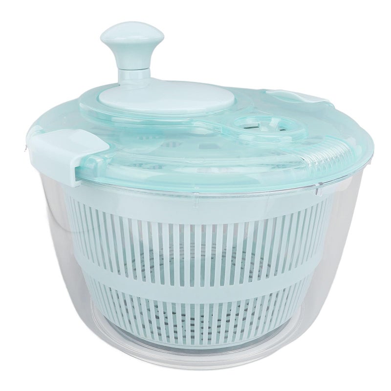 Lake Blue 5L One Handed Manual Salad Spinner Washer for Vegetables Fruit Lettuce - Image 5